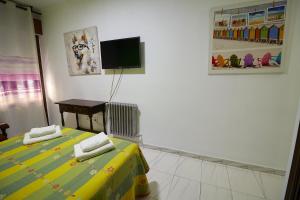 TV a/nebo společenská místnost v ubytování Hotel Virgen de los Reyes