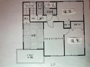 Půdorys ubytování 手ぶらBBQ 京成佐倉駅徒歩6分 生ビールあり 庭600平米 貸切宿泊4LDDK 駐車場3台無料