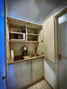 Kuchyň nebo kuchyňský kout v ubytování Talgarten Studio 4