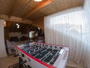 a large pool table in a living room at Cozy Σοφίτα in Ioannina