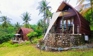 Stargate Villa Pintu Bintang外面的花园