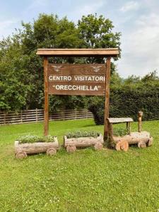 a sign for the centennial institution of osteoblitz at CasaGiulia in Sillano