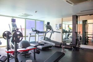 The fitness centre and/or fitness facilities at Apartment with roof top pool.