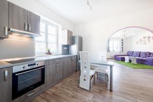 Kuchyň nebo kuchyňský kout v ubytování Hostel Foster