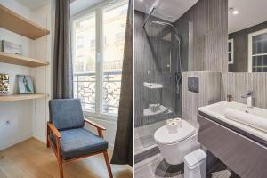 Kúpeľňa v ubytovaní Residence Center of Paris le Marais by Studio prestige