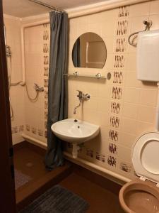 Koupelna v ubytování Útulná chaloupka na Valašsku