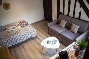 Część wypoczynkowa w obiekcie Studio Charmant Confortable TV Centre Ville Louviers