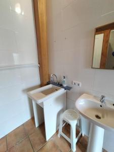 Koupelna v ubytování Albergue Don Camino