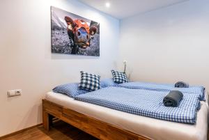 Posteľ alebo postele v izbe v ubytovaní Haus Silvretta NOVA