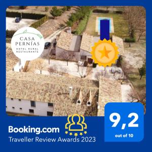 Certifikat, nagrada, logo ili neki drugi dokument izložen u objektu Hotel Rural Casa Pernías