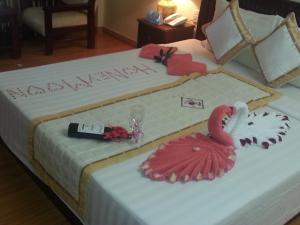 Cama o camas de una habitación en Tien Dat Resort