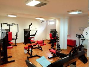 Fitness centrum a/nebo fitness zařízení v ubytování UNIQUE BEIGE & GOLD Apartments