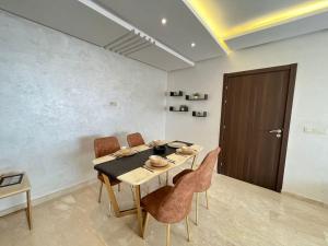 Χώρος καθιστικού στο Lovely family condo in residence Marrakech