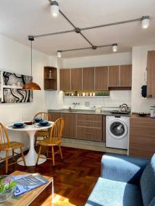 Dapur atau dapur kecil di Cozy Studio in Belgrano