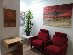Posezení v ubytování Ferienwohnung Lattenberg