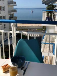 Balkón alebo terasa v ubytovaní Bel appartement 60m2 vue mer La Baule Escoublac