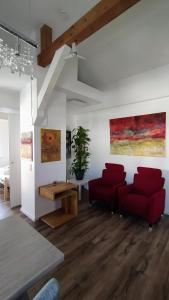 Posezení v ubytování Ferienwohnung Lattenberg