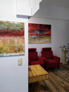 Posezení v ubytování Ferienwohnung Lattenberg