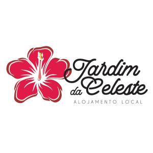 un logo pour un restaurant ou un café avec une fleur dans l'établissement Jardim da Celeste, à Viana do Castelo