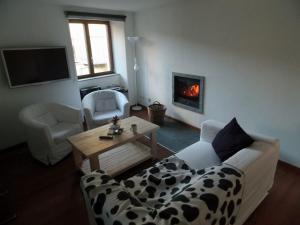 Uma área de estar em Appartement "Luigi Loft"