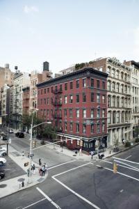an aerial view of an intersection in a city at The Broome in New York
