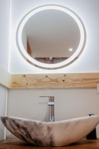 Koupelna v ubytování Glamping jurty Czapla + 37 fotografií