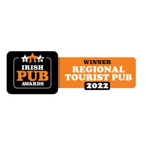 two labels for a winter regional tourist pub at The Rusty Mackerel in Teelin
