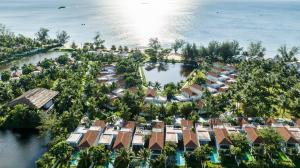an aerial view of a resort on the water at Vinpearl Resort & Spa Phu Quoc in Phú Quốc