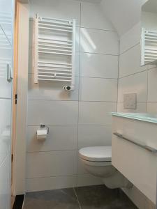 Koupelna v ubytování Das Herzchen von Ellenz