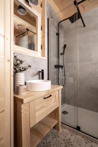 Kúpeľňa v ubytovaní Osada Roztoki - Luxury Chalets