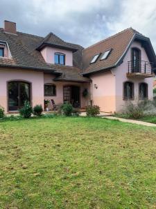 Zahrada ubytování GITE CENTRE ALSACE