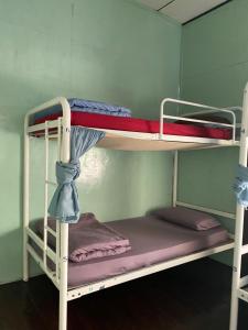 kilka łóżek piętrowych w pokoju w obiekcie topp stay hostel w mieście Pai