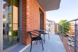 Balkon oz. terasa v nastanitvi Apartament z tarasem Old Town Gdańsk Tartaczna 56