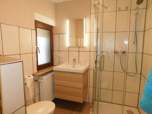 Koupelna v ubytování Ferienwohnung Krenzer