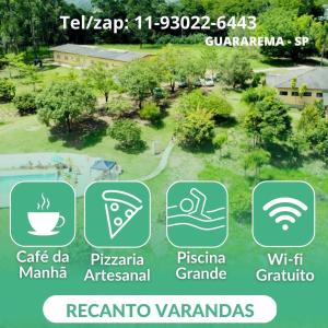 Certificado, premio, señal o documento que está expuesto en Recanto Varandas Guararema
