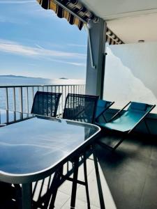 Balkon lub taras w obiekcie Les Baux 3