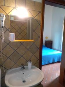 Koupelna v ubytování Agriturismo Conca Verde