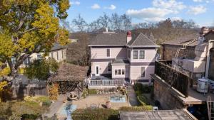 an aerial view of a house at Hennessey House Bed and Breakfast in Napa