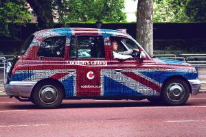 a small car with a person sitting in the window at Holiday Inn London Oxford Circus, an IHG Hotel in London