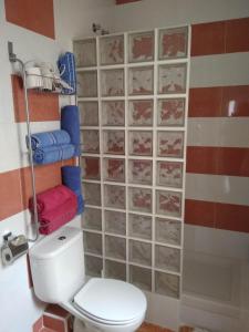 Koupelna v ubytování LA CASA AZUL de Anna