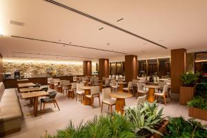 Amazon Aeroporto Hotel餐厅或其他用餐的地方