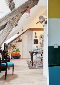 Η κουζίνα ή μικρή κουζίνα στο Atelier d'Art - vue panoramique
