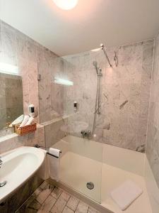 Koupelna v ubytování Appartment-Hotel-Hölzl