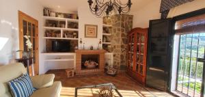 Posezení v ubytování Huerta Carrión, Finca en El Pedroso
