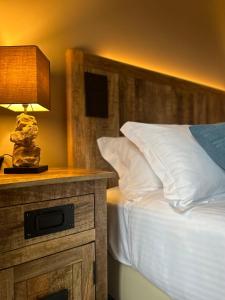 Postel nebo postele na pokoji v ubytování Hotel Paradiso Como
