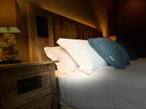 Postel nebo postele na pokoji v ubytování Hotel Paradiso Como