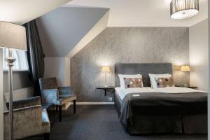 Letto o letti in una camera di Hotel Kronjylland