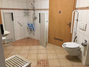 Koupelna v ubytování Ferienwohnung Saarleuchtturm