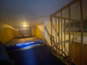 Postel nebo postele na pokoji v ubytování Ferienwohnung Saarleuchtturm