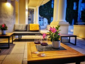 Posezení v ubytování Hotel Der Achtermann